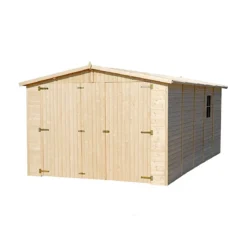 Casetta Garage in Legno 3x5 mt a Pannelli Box Parcheggio Auto Carport