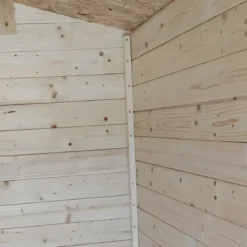 Casetta in Legno con Pavimento 178x218x205 cm Porta Attrezzi da Giardino