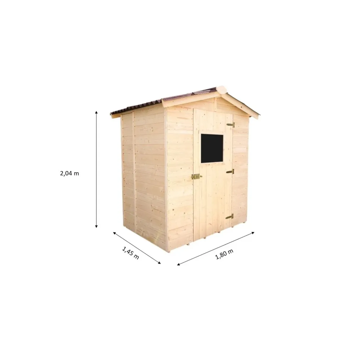 Casetta in Legno con Pavimento 160x120 cm da Giardino