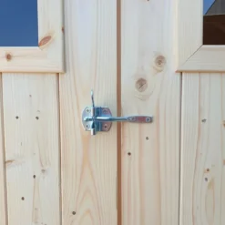 Casetta in Legno con Pavimento 3x3 m Block House Doopia Porta Finestra
