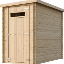 Casetta in Legno da Giardino 19 mm 144x239x198 cm con Pavimento Interno