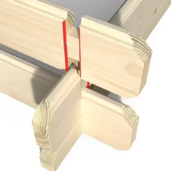 Casetta in Legno da Giardino 4x3 m 28mm BlockHouse