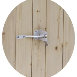 Casetta in Legno da Giardino 238x245 cm con Porta Doppia a Battente