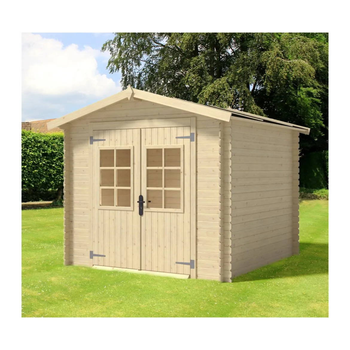 Casetta in Legno da Giardino 2.5x3 m 19mm Box per Attrezzi