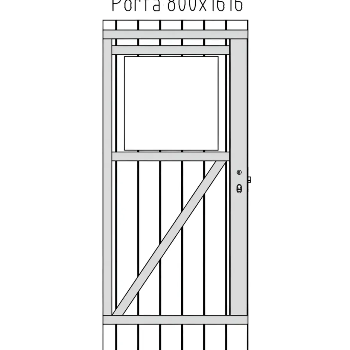 Casetta in Legno Grezzo 19 mm 176x176 cm Blockhouse Tetto in Perline