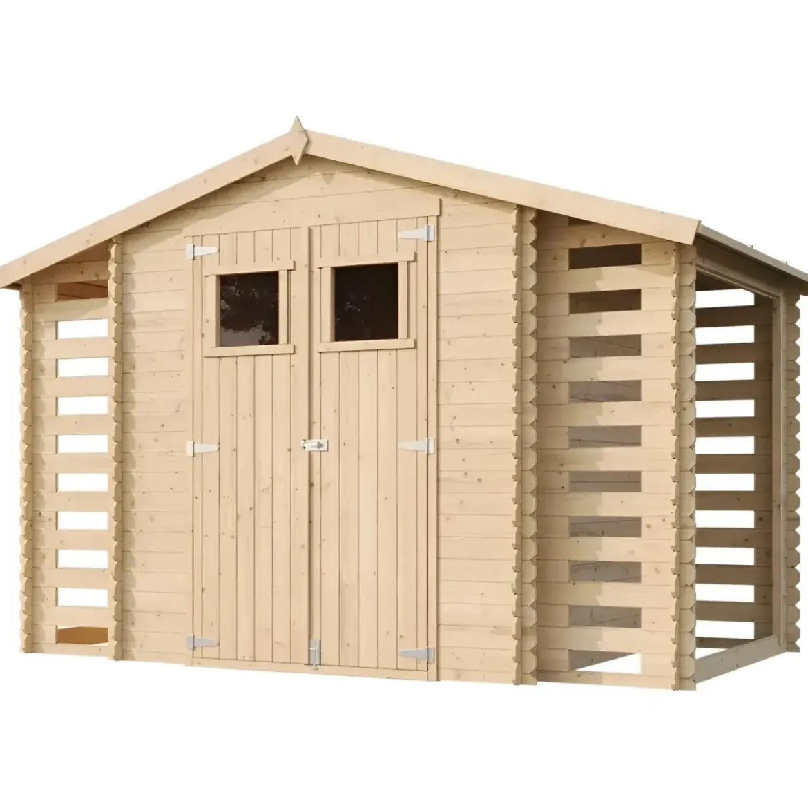 Casetta in Legno Legnaia 328x206x218 cm Box a Pannelli