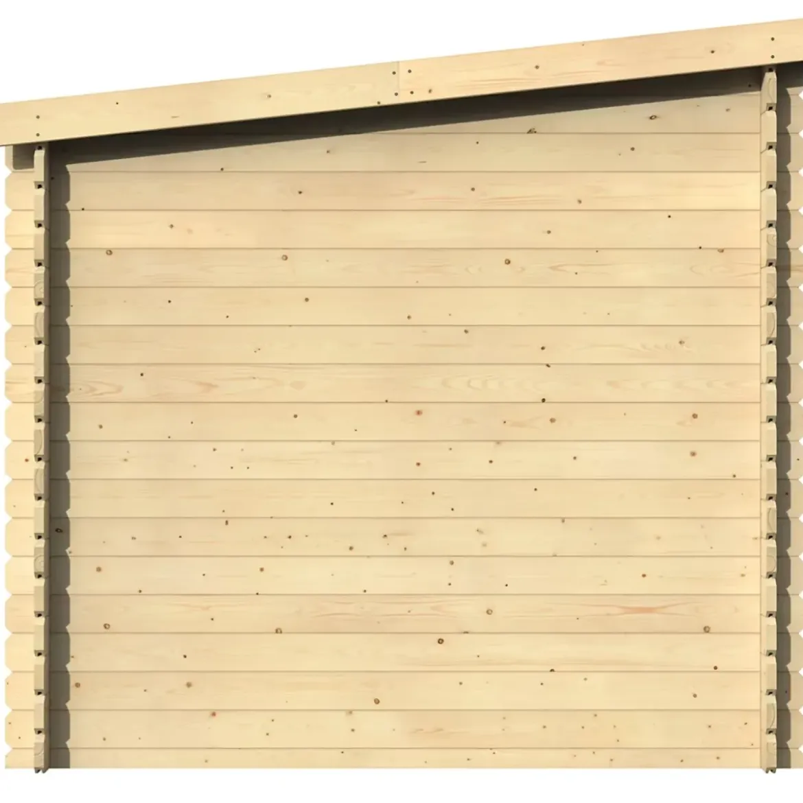 Casetta in Legno 28 mm con Portico 443x229 cm da Giardino Block House