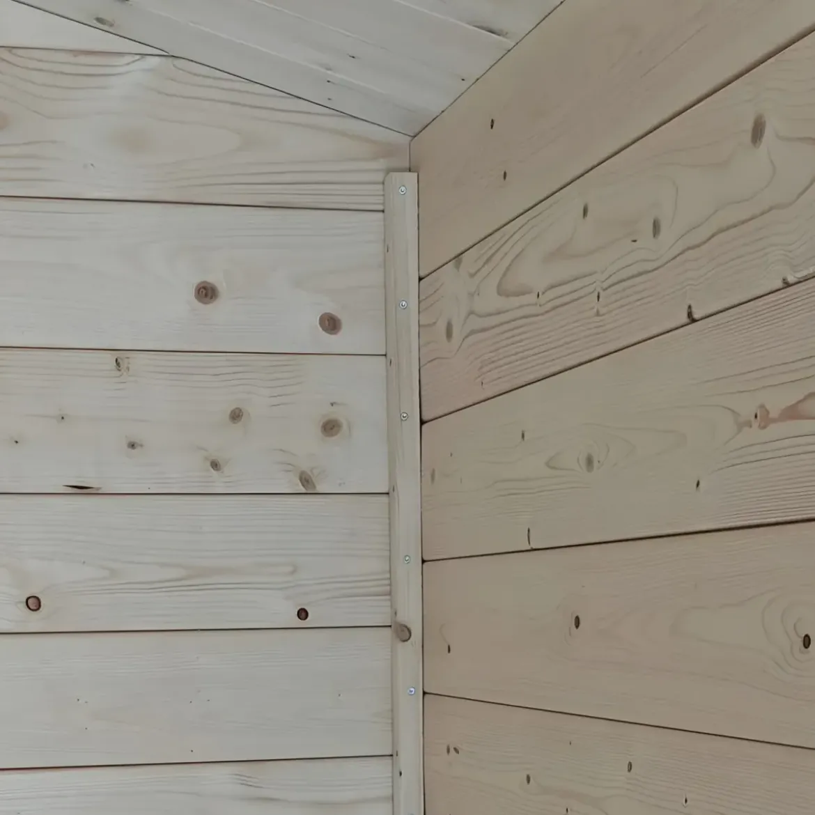 Casetta in Legno 2.5x2.5 19 mm con Pavimento Rimessa Ricovero Attrezzi Giardino