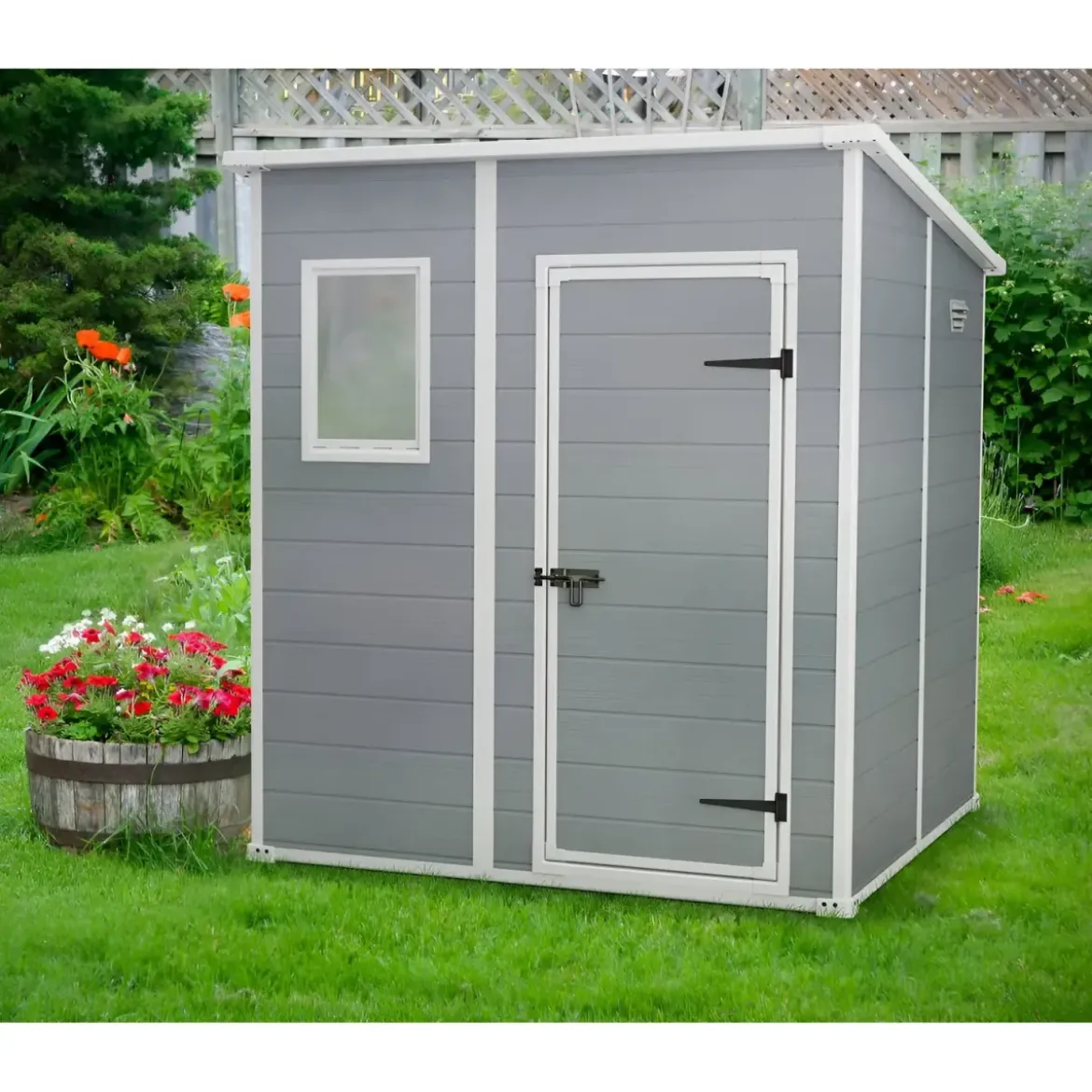Casetta in Resina Manor Pent da Giardino Keter 183x185 cm per Attrezzi