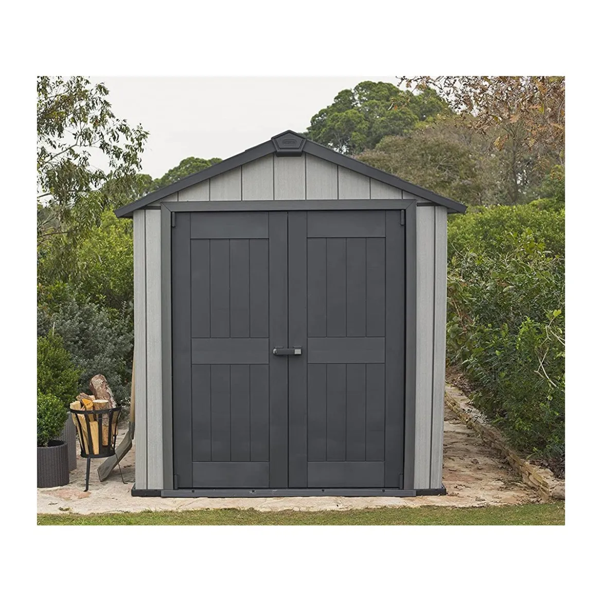 Casetta Keter Oakland 230x350x242 cm con Lucernario e Pavimento