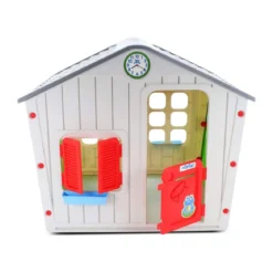 Casetta per Bambini in Plastica da Esterno Giocattolo in Resina Bimbi Giardino