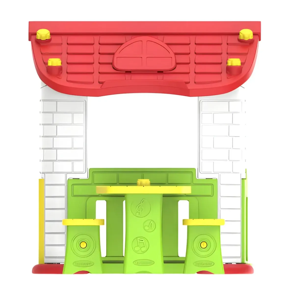 Casetta per Bambini Plastica 187x108x119 cm con Tavolo e Sedie Esterno