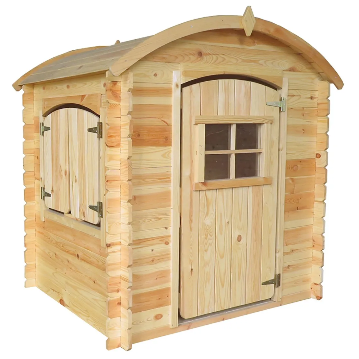 Casetta per Bambini Timbela in Pannelli di Legno da Esterno Senza Pavimento