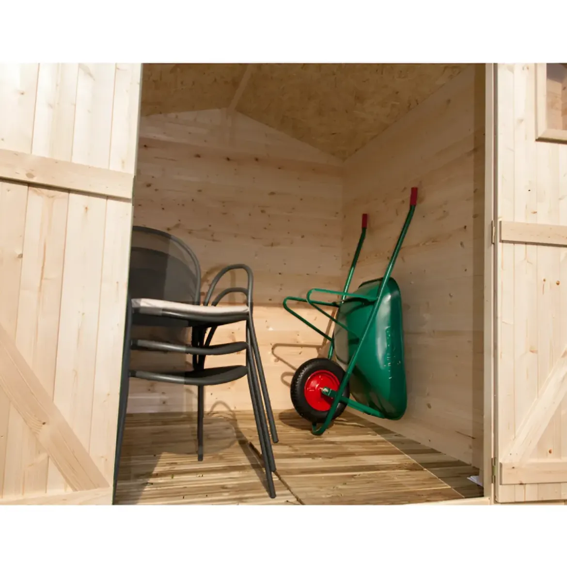 Casetta 2x2.5 in Legno 19 mm da Giardino Armadio Esterno Porta Attrezzi Blockhouse