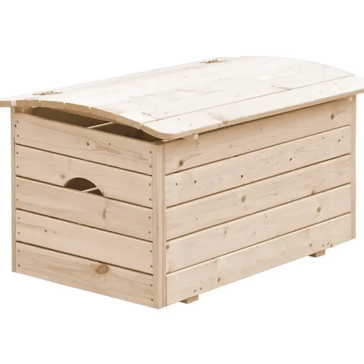 Cassapanca in Legno 15 mm Baule Contenitore Portagiochi FSC 76x43x47cm
