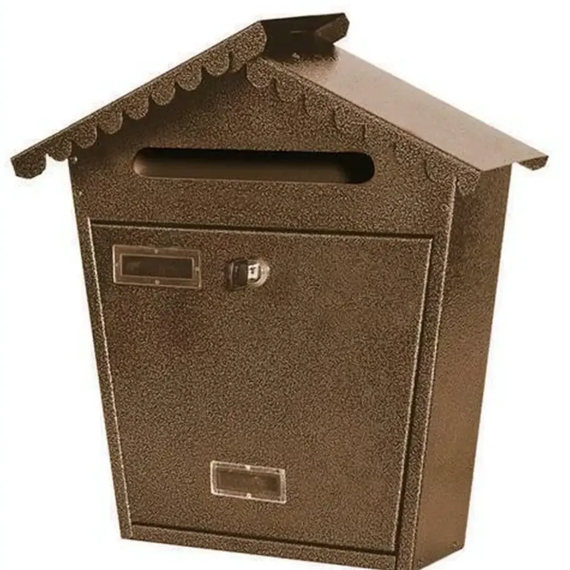 Cassetta Postale da Esterno in Lamiera Tetto e Serratura di Sicurezza