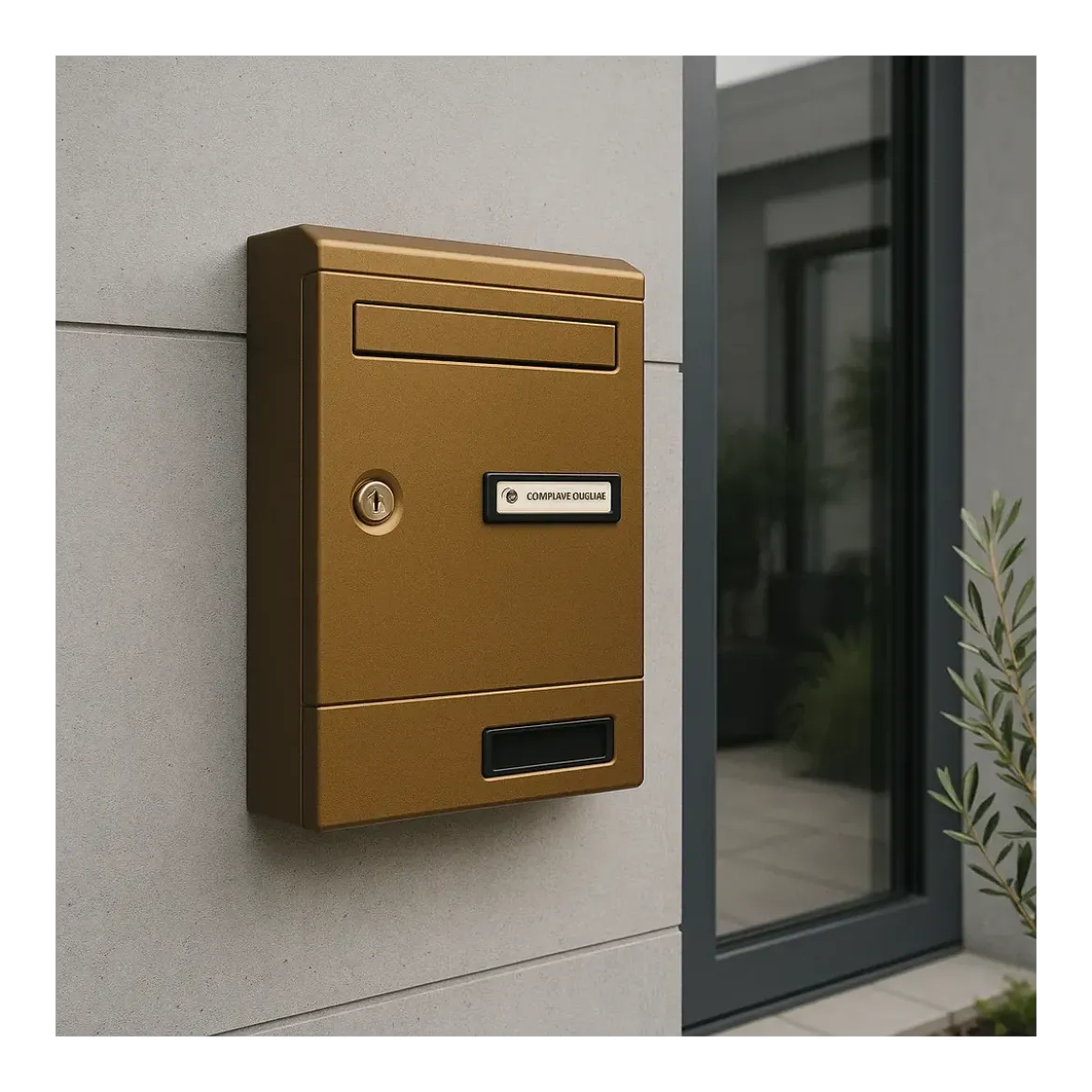 Cassetta Postale in Alluminio Bronzato Componibile per Interno