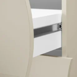 Cassettiera Madia 6 Cassetti 150 cm Legno Beige Cachemire Soggiorno