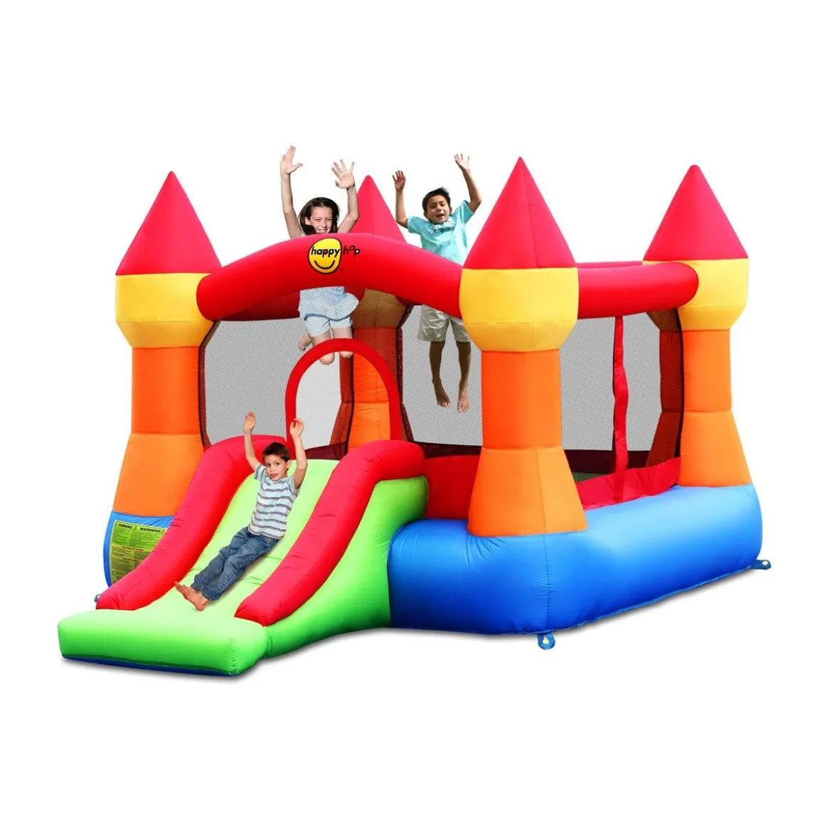 Castello Gonfiabile Incantato Magico Scivolo Bambini Saltarello Pompa Elettrica