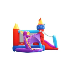 Castello Gonfiabile per Bambini con Scivolo Draghetto Salterello Vasca Palline