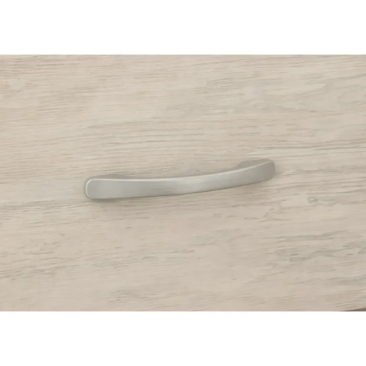 Comodino 2 Cassetti Rovere Chiaro Bianco Ges Camera da Letto Moderno