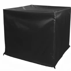 Copertura Impermeabile per Condizionatore 87x28x53 cm Poliestere Nero