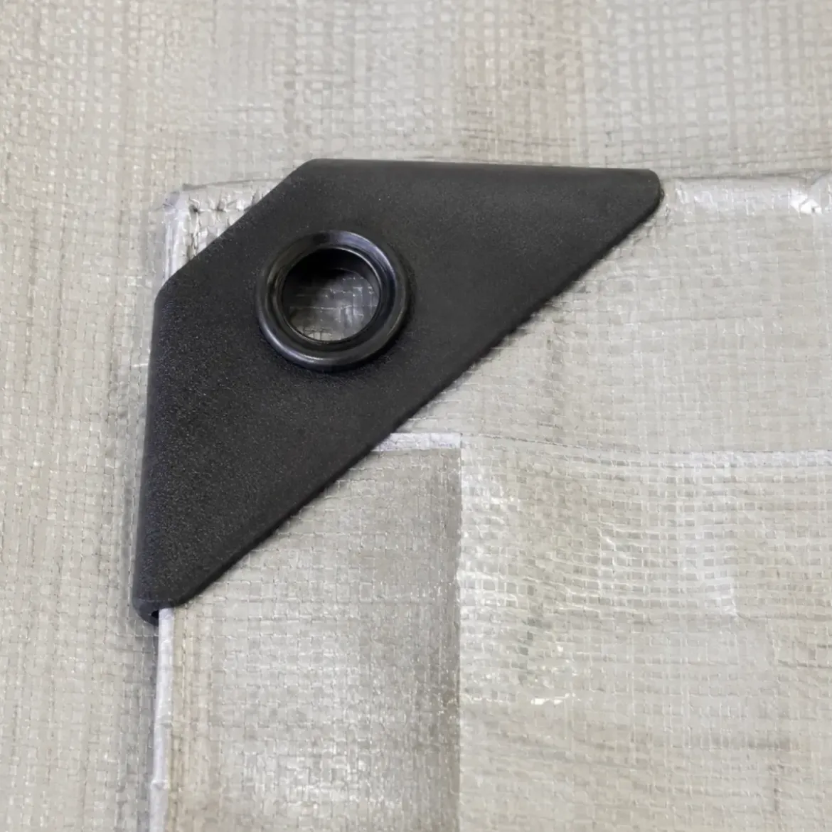 Copertura Telo Rinforzato Occhiellato Grigio 6x10m 200g/m2 Lavabile
