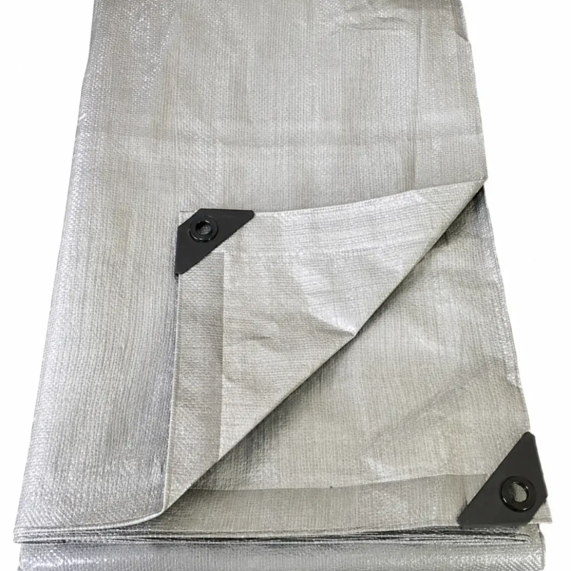 Copertura Telo Rinforzato Occhiellato Grigio 6x10m 200g/m2 Lavabile