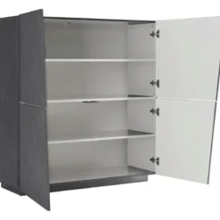 Credenza da Ingresso Ardesia Madia 120 cm Laccato Mobile con 4 Ante
