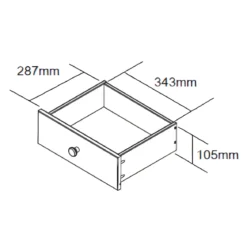 Credenza Grigia Alta Mobile 2 Ante con Cassetti Vetrina da Cucina Ingresso Legno