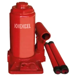 Cric a Bottiglia Idraulico 5 Tonnellate Acciaio Verniciato Rosso
