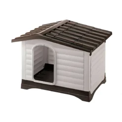 Cuccia per Cani 73x59x53 cm per esterni con parete apribile