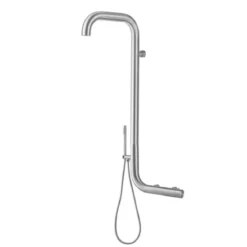 Doccia in acciaio inox da parete per esterno 316l