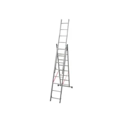 Facal Stilo Scala Alluminio 3x8 Gradini Scaletta Allungabile Telescopica Cinte