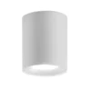 Faretto da Soffitto Punto Luce Bianco Opaco Lampada Rotonda in Alluminio