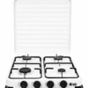 Fornello a Gas GPL 4 Fuochi Portatile 6,2 kW con Coperchio da Esterno