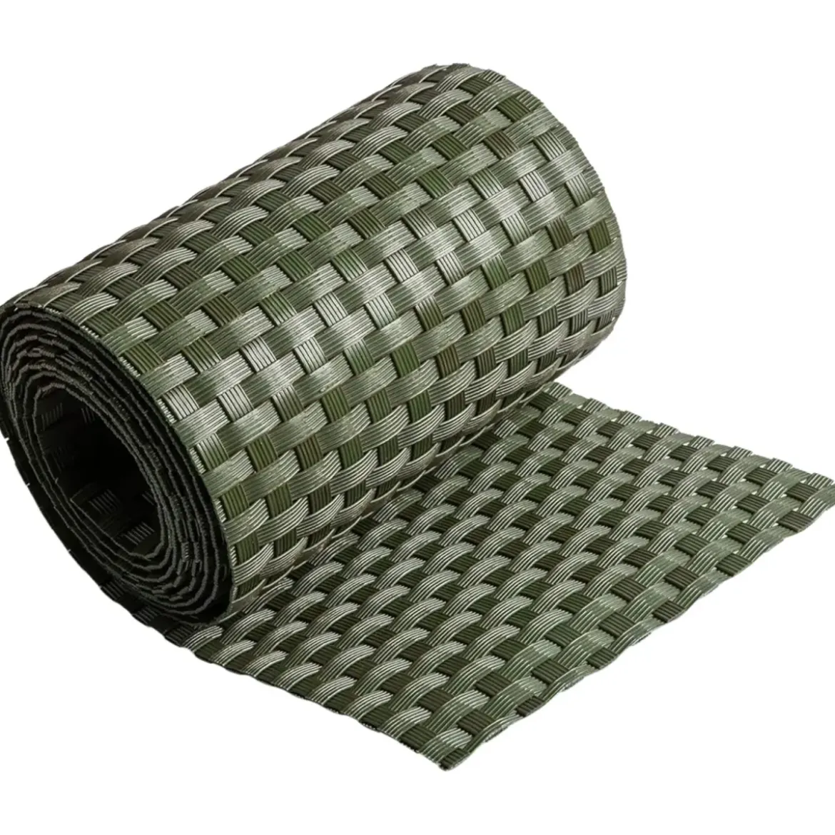 Frangivista in Rattan Artificiale Rotolo Verde 19x204 cm per Esterno
