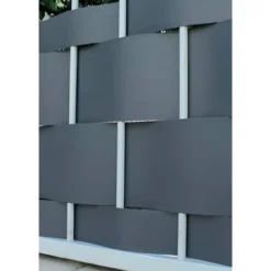 Frangivista PVC 19 cm x 35 m grigio per Recinzione