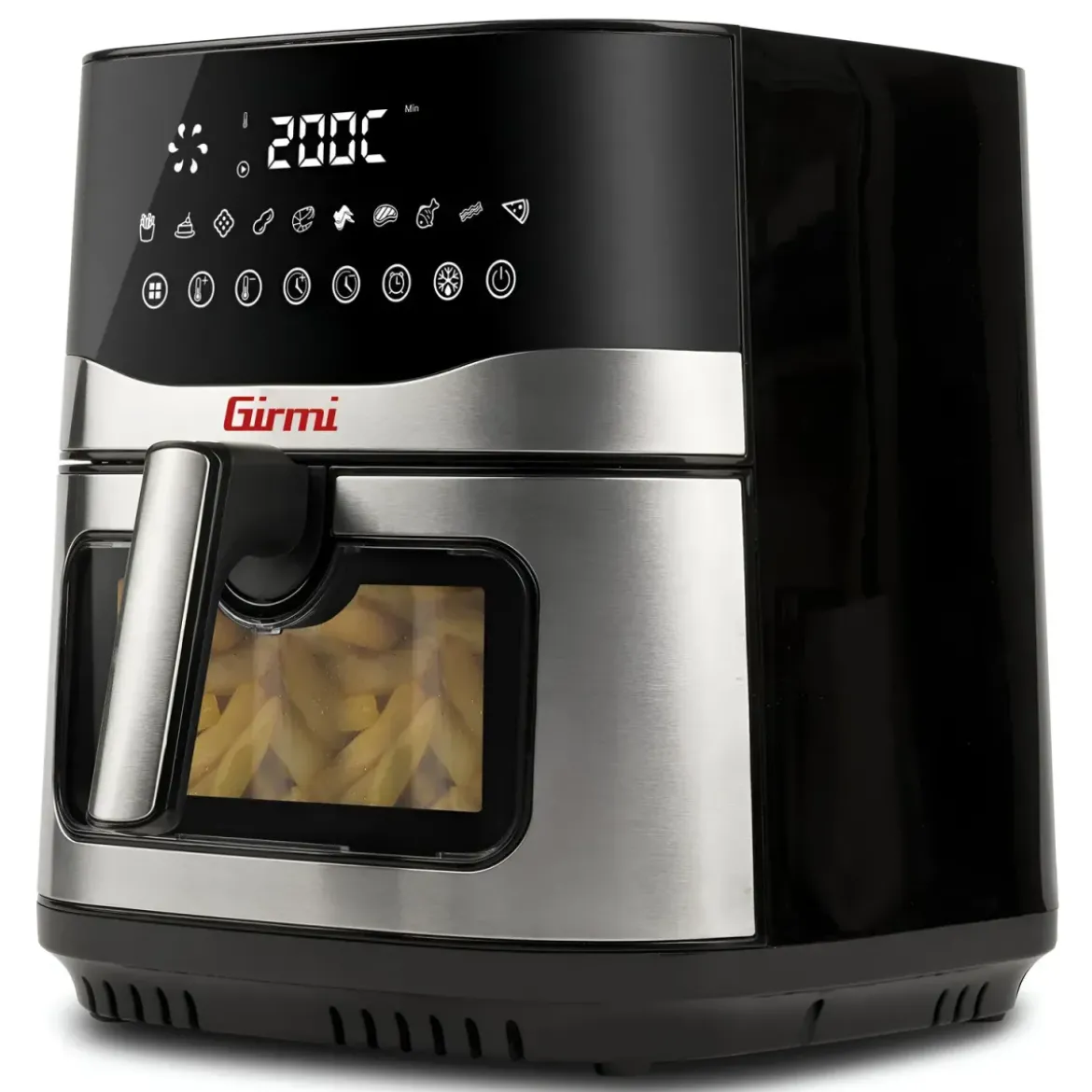 Friggitrice ad Aria Girmi 9L 2200W Digitale 10 Programmi Nero