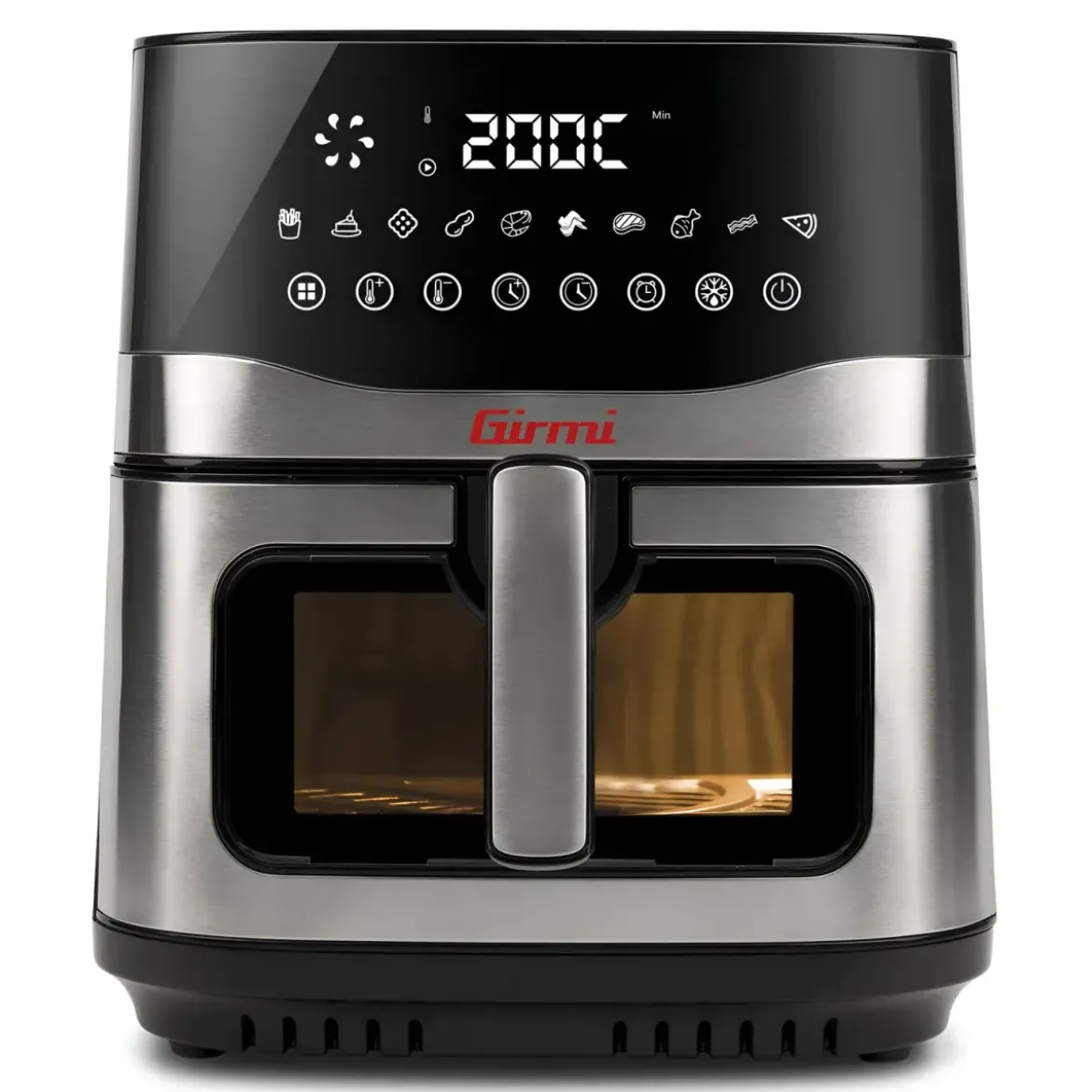 Friggitrice ad Aria Girmi 9L 2200W Digitale 10 Programmi Nero