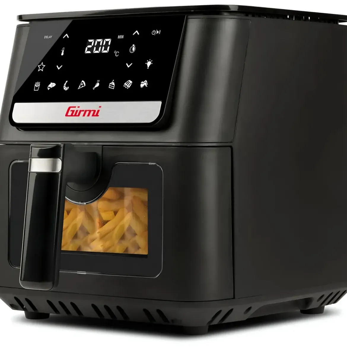 Friggitrice ad Aria Girmi 1700W 6,5L Griglia Regolabile Nero Digitale