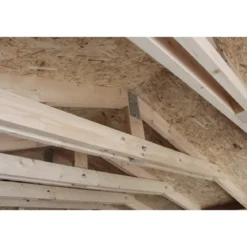 Garage in Legno 354x486 cm Box Auto Moto 17 m2 Grigio a Pannelli
