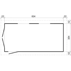 Garage in Legno 3x6 Miele Box Auto Attrezzi Esterno 21 m2 a Pannelli
