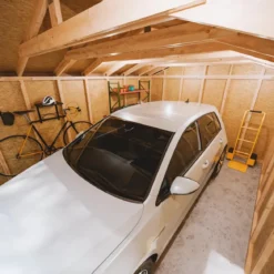 Garage in Legno 3x6 Rosso Box Auto Attrezzi Esterno 21 m2 a Pannelli