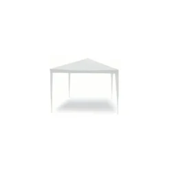 Gazebo Bianco Smontabile 3x4 Acciaio Duraturo Copertura Ombra Fiere Giardino