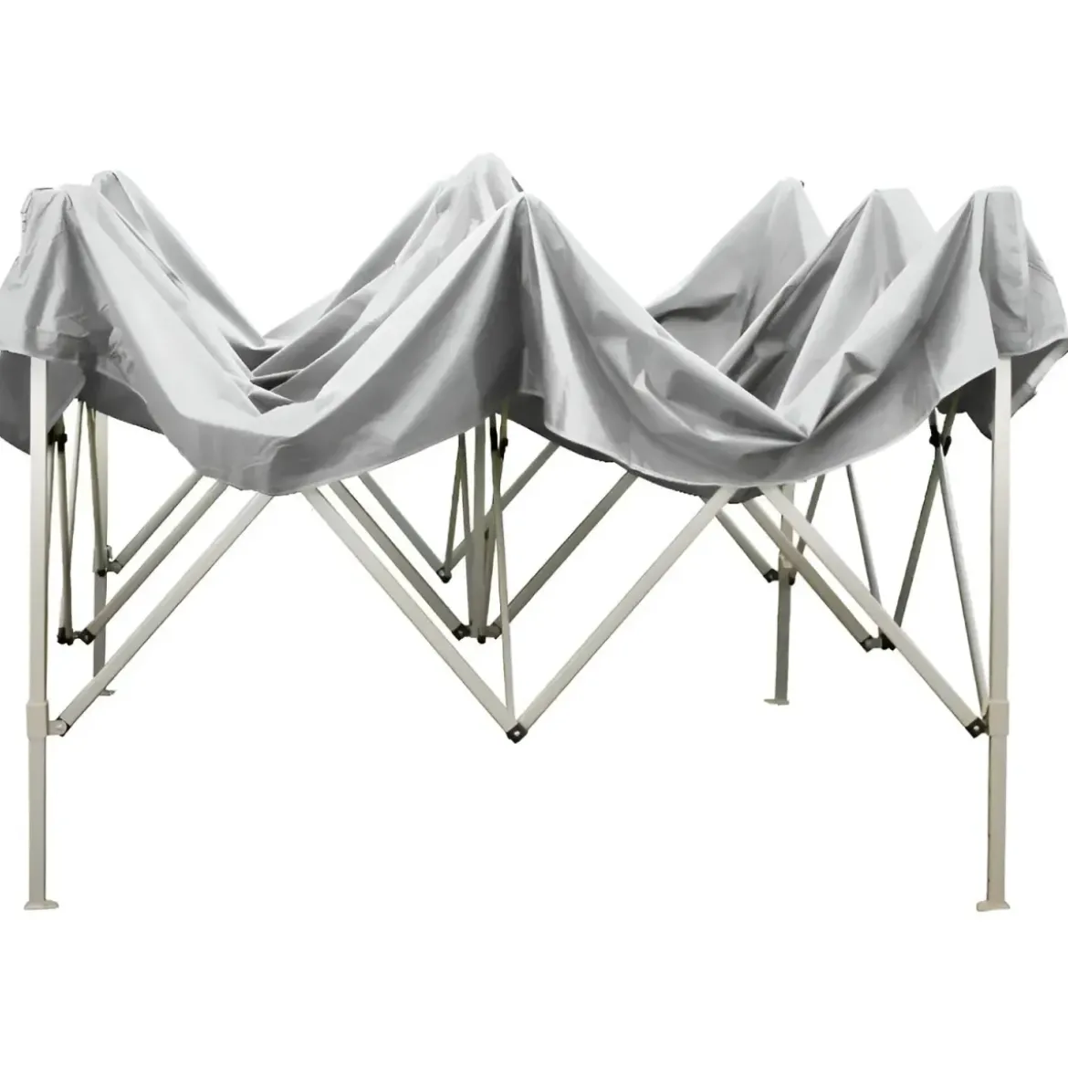 Gazebo da Giardino 3x4,5 a Fisarmonica Impermeabile Bianco con Sacca