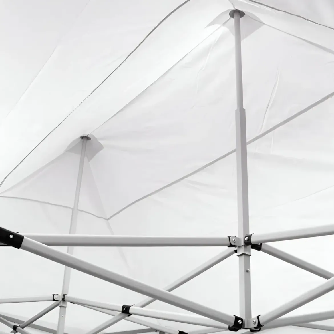 Gazebo da Giardino 3x4,5 a Fisarmonica Impermeabile Bianco con Sacca