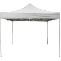 Gazebo da Giardino 3x4,5 a Fisarmonica Impermeabile Bianco con Sacca