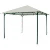 Gazebo in Acciaio 3x3 Telo Poliestere Ecru per Esterno da Giardino Pergola