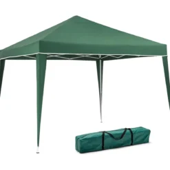 Gazebo 3x2 mt Pieghevole Verde da Giardino Richiudibile con Borsa